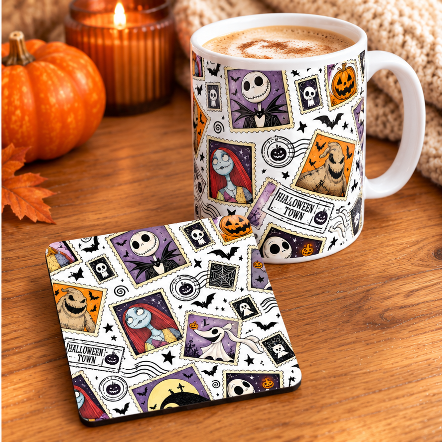 NBC Stamps 11oz Mug & Ceramic Coaster Set