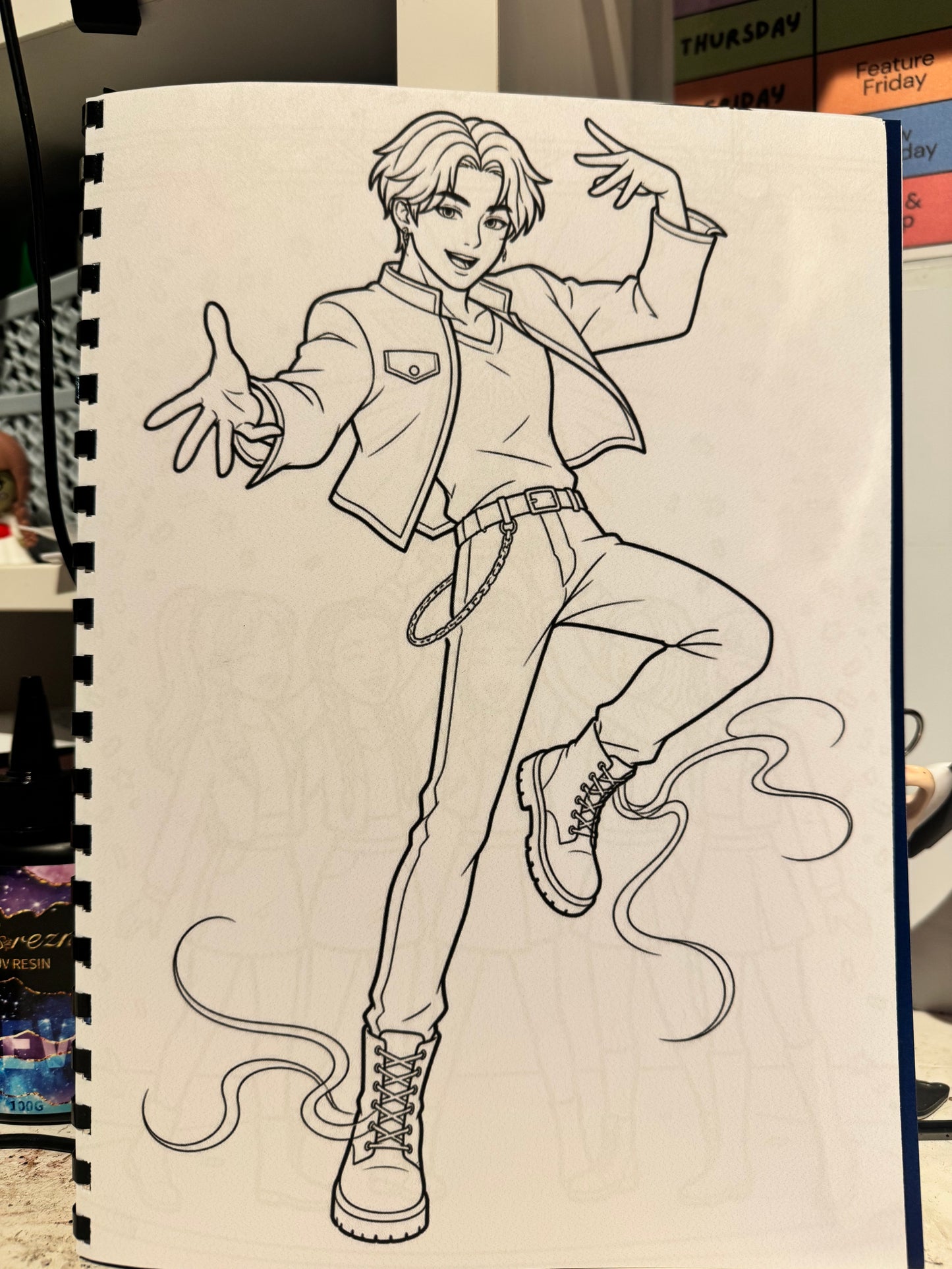 K-Pop Idols Colouring Book
