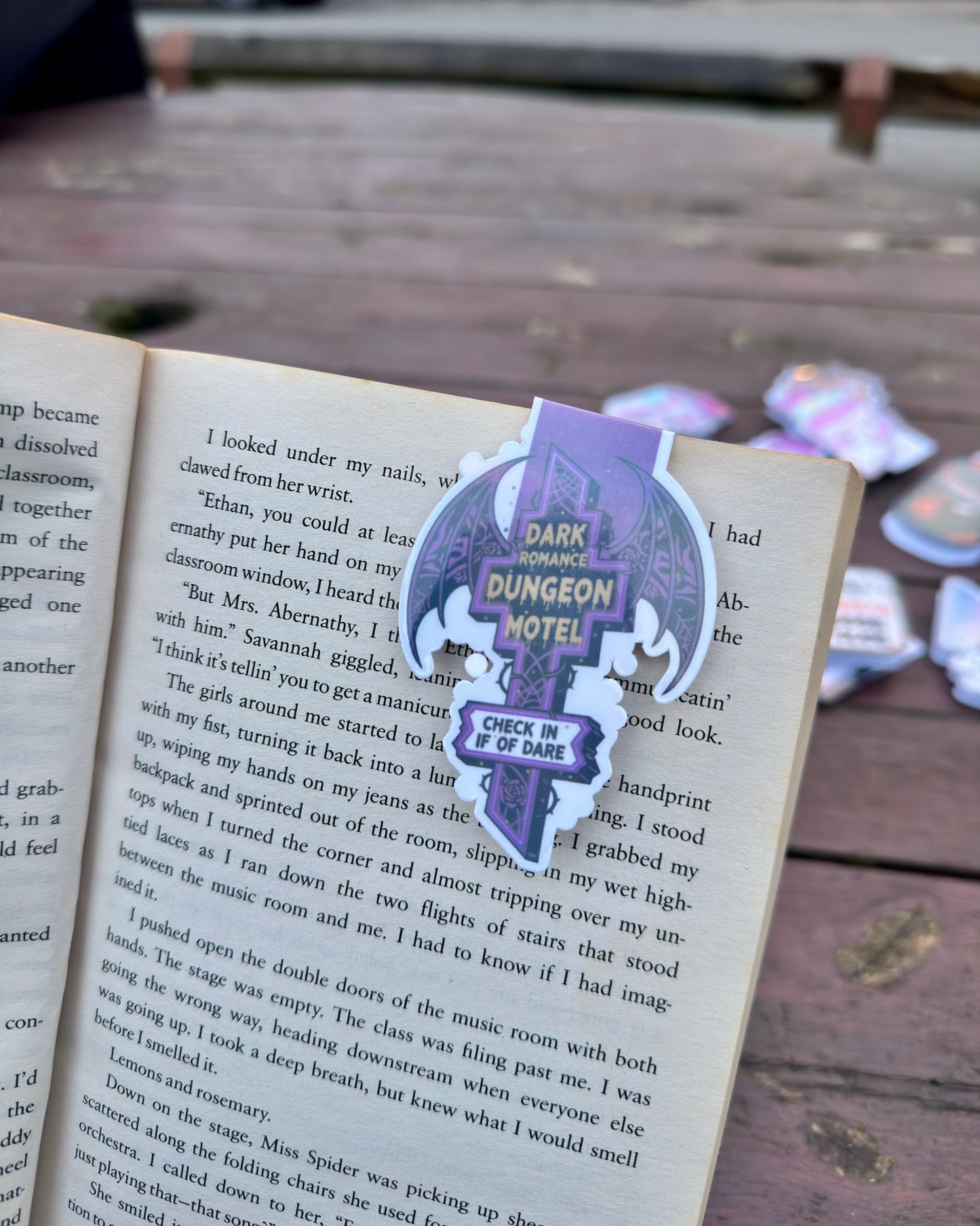 Dark Romance Dungeon Motel Magnetic Bookmark