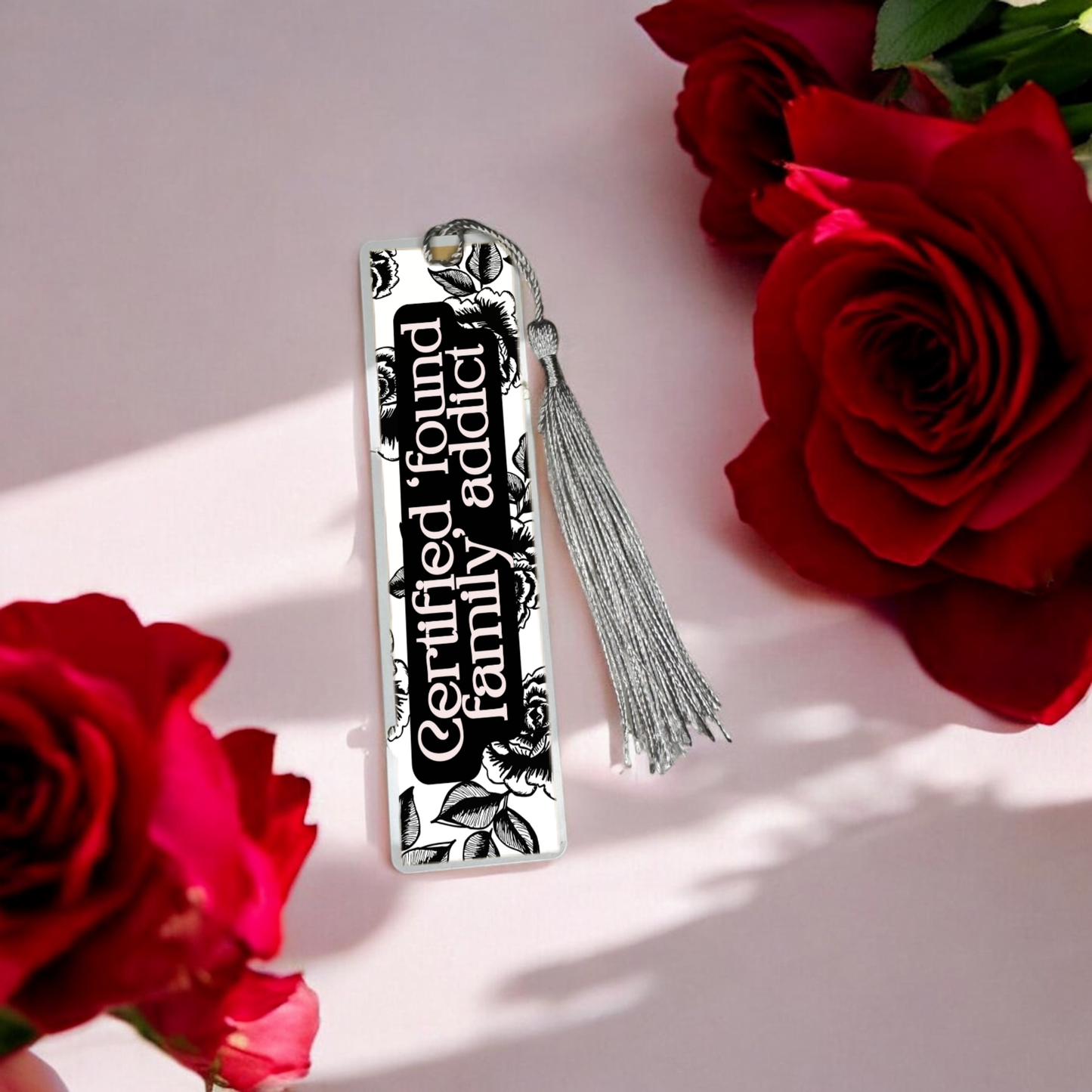 Certified “Found Family” Addict 12cm x 4cm Bookmark