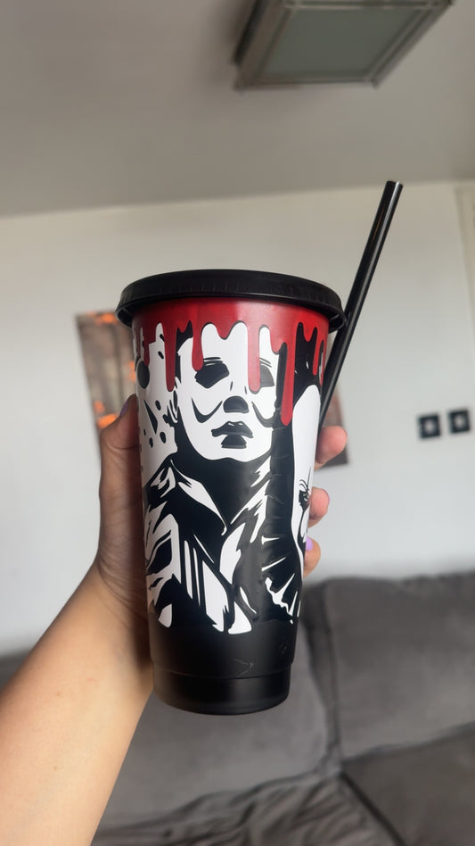 Personalised Horror 24oz Cold Cup