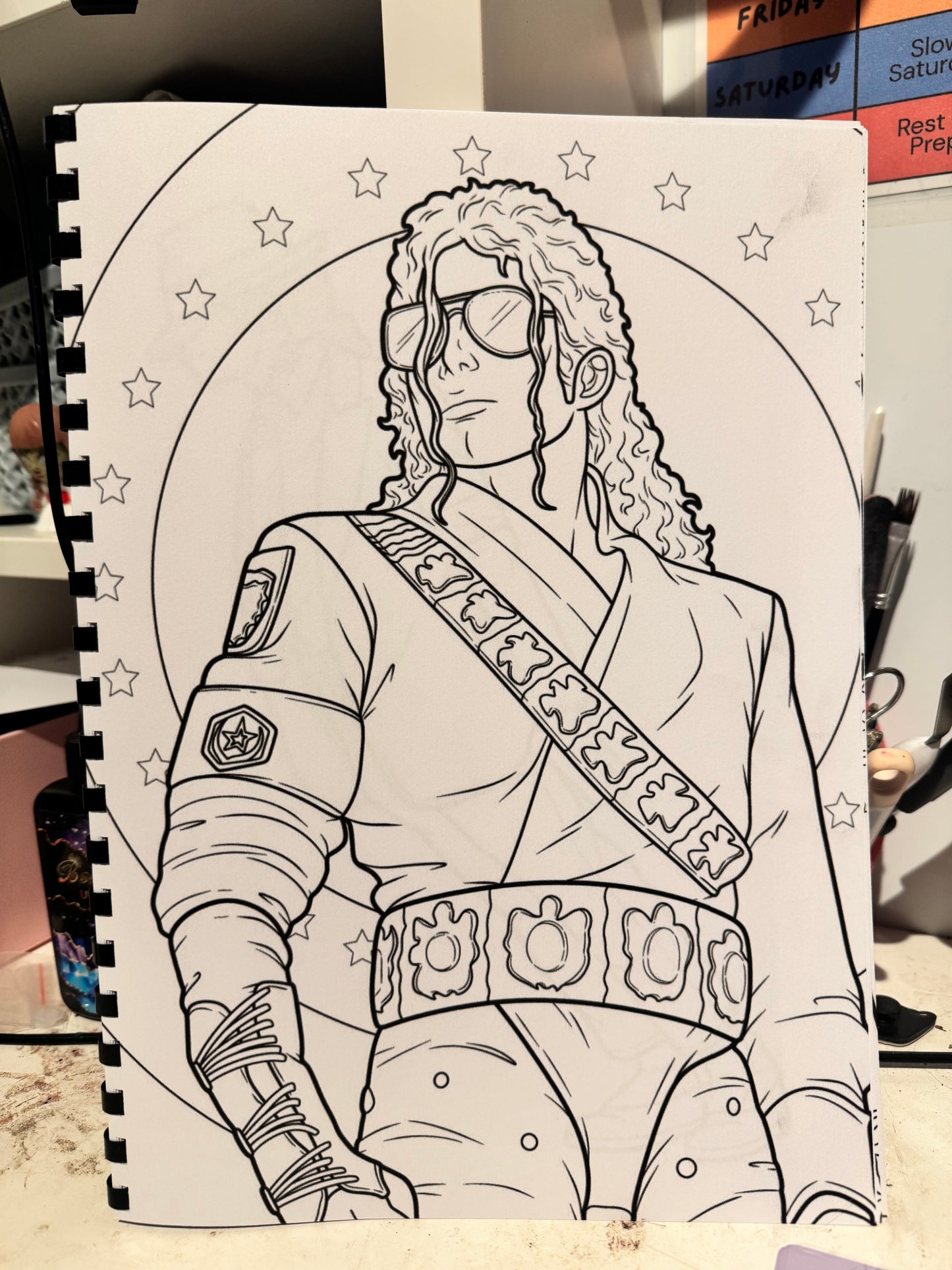 King of Pop Colouring Book