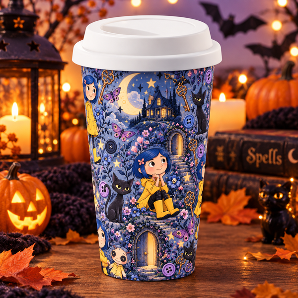 Blue Haired Girlie 12oz Ceramic Hot Cup