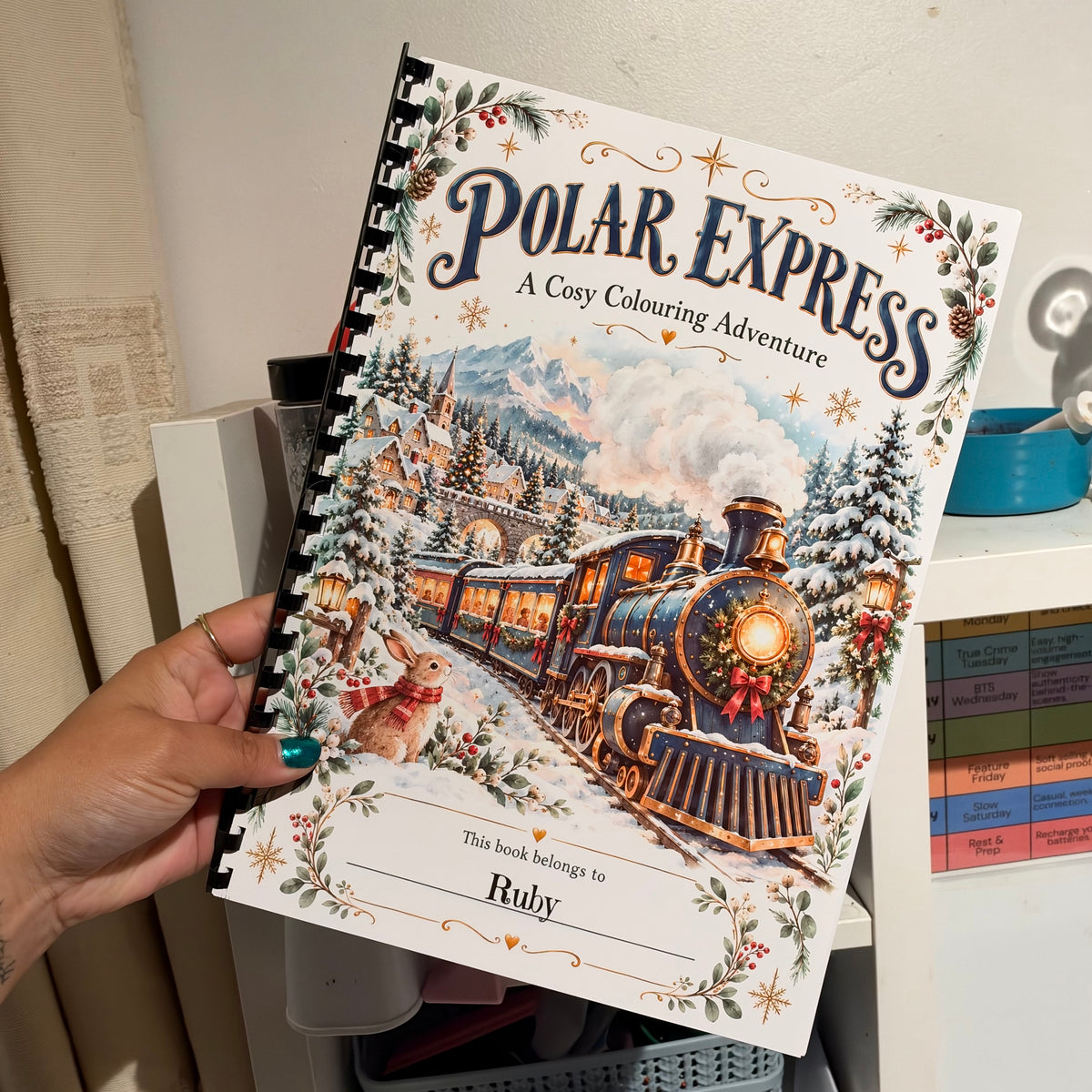 Polar Express Inspired Colouring Book
