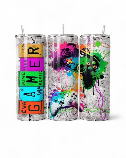 Grey Gamer 20oz Tumbler