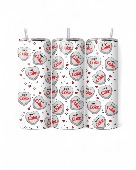 Diet Cola Hearts 20oz Tumbler