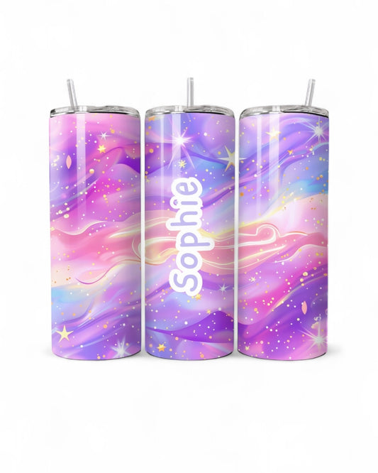 Pastel Rainbow 20oz Tumbler - Add a name