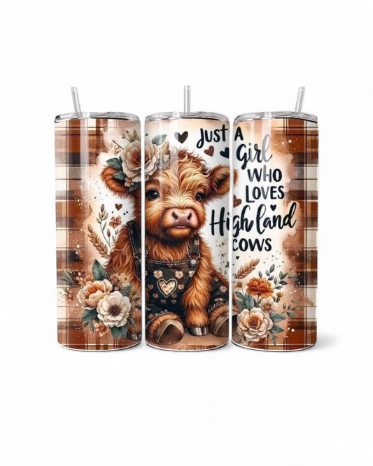 Just A Girl Who Loves Highland Cows 20oz Tumbler