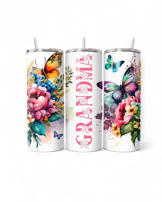 Floral Grandma 20oz Tumbler