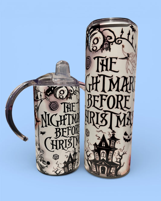 12oz & 20oz The Nightmare Before Christmas Mama & Mini Tumbler Set