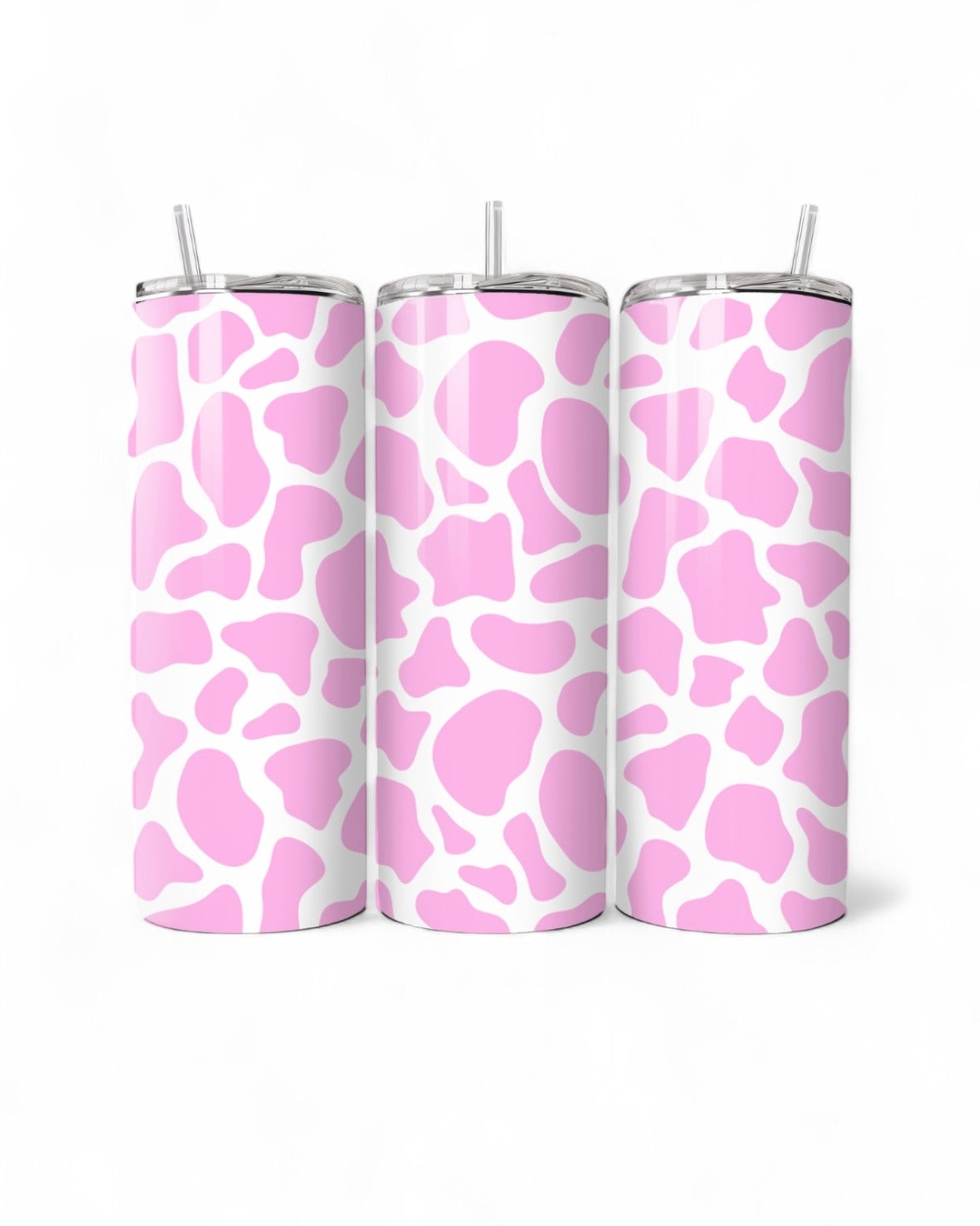 Light Pink Cowprint 20oz Tumbler