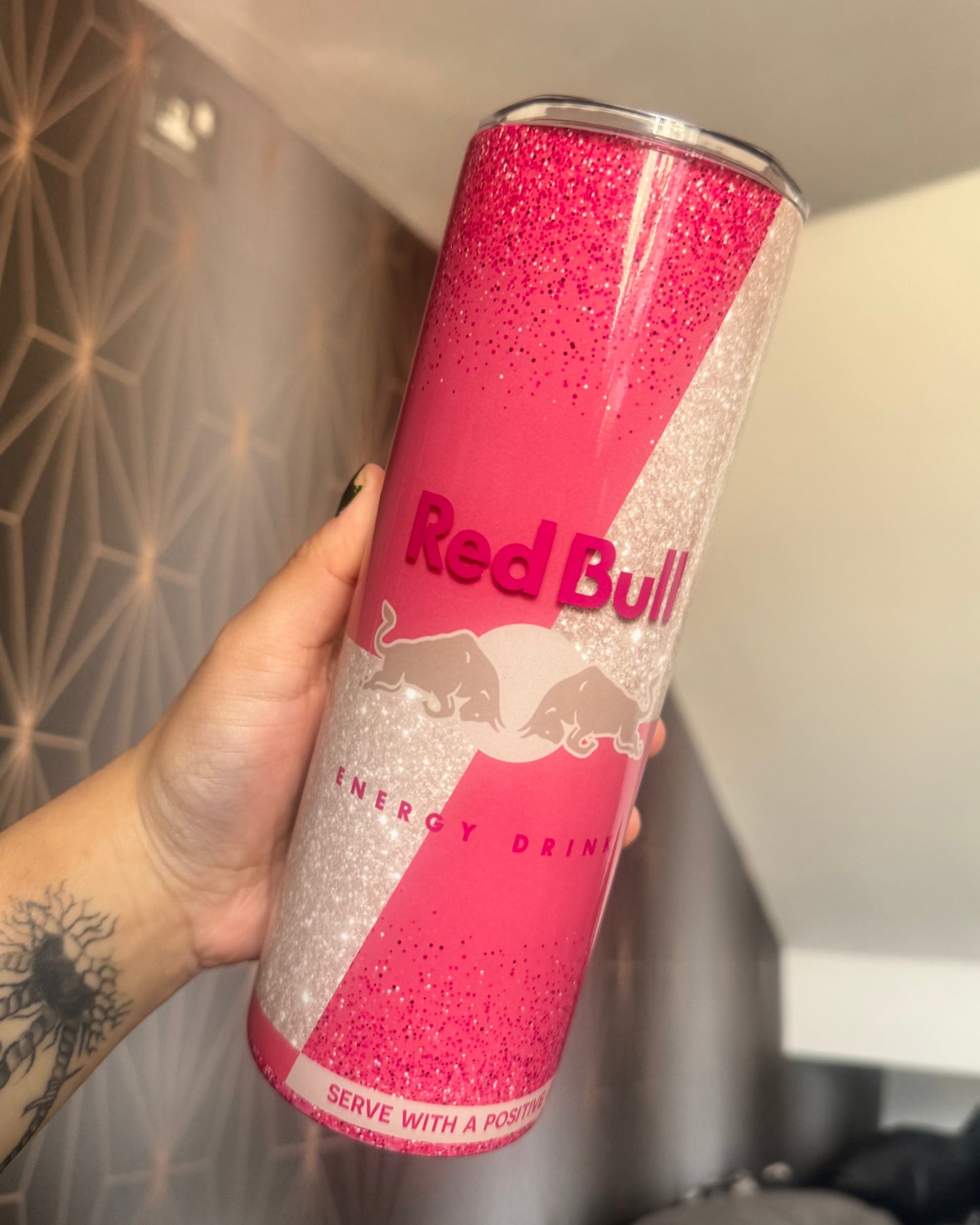 Pink Redbull 20oz Tumbler (Please read description)