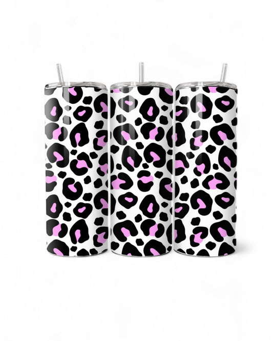 Pink Leopard Print 20oz Tumbler