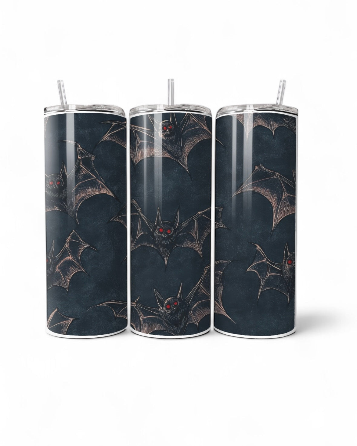 Gothic Bat Themed 20oz Tumbler