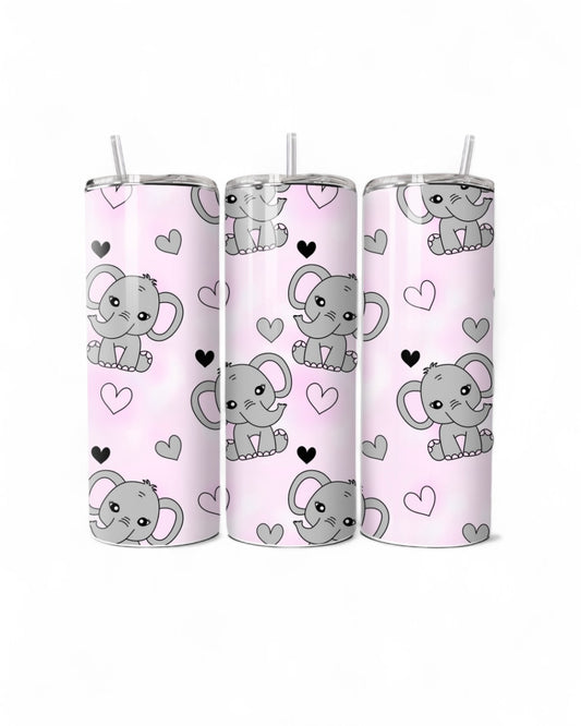 Cutesy Elephants 20oz Tumbler