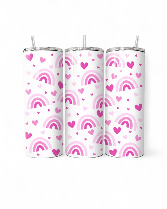 Pink Rainbows 20oz Tumbler