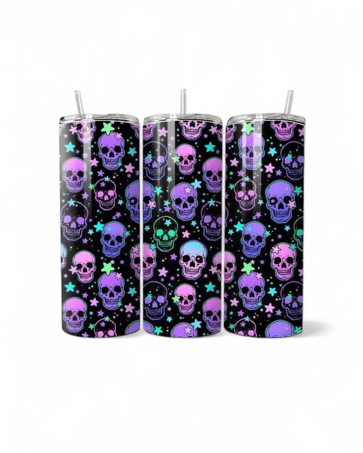 Purple Skulls 20oz Tumbler