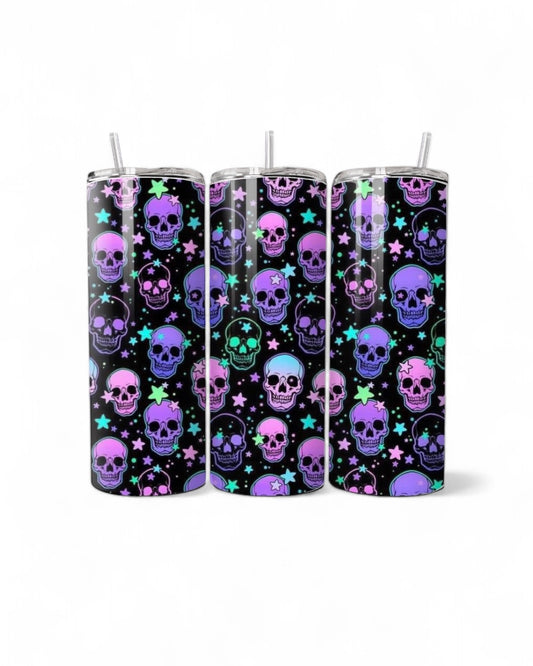 Purple Skulls 20oz Tumbler