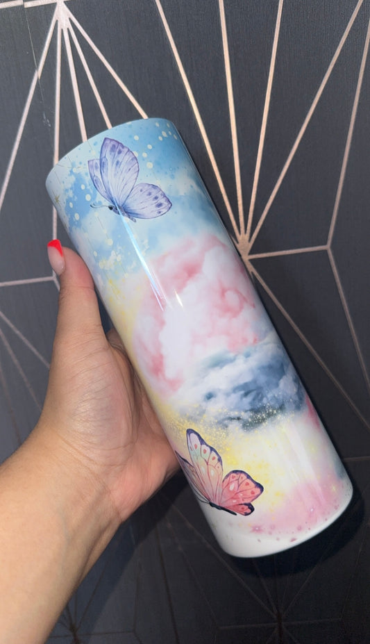 Cloudy Butterflies 20oz Tumbler