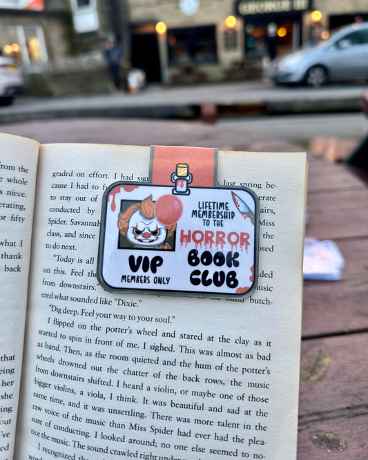 Horror Book Club VIP Card Magnetic Bookmark