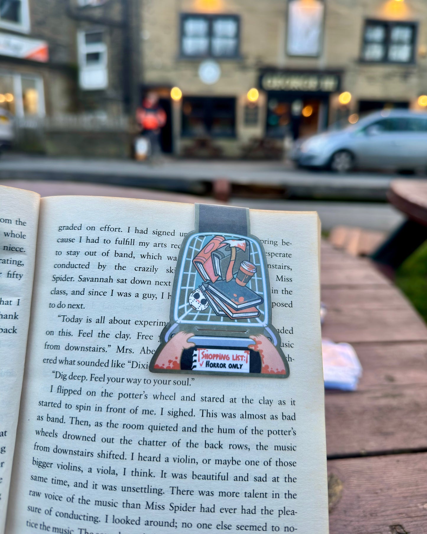 Horror Shopping Trolley Magnetic Bookmark