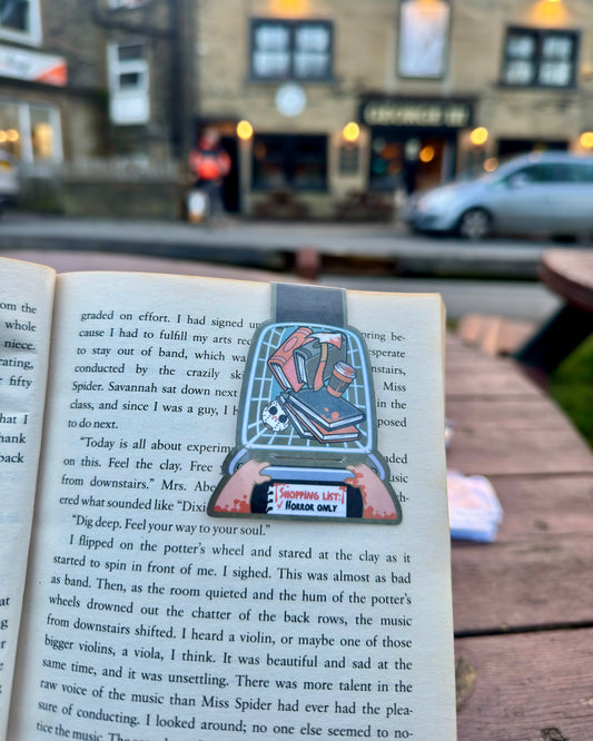Horror Shopping Trolley Magnetic Bookmark