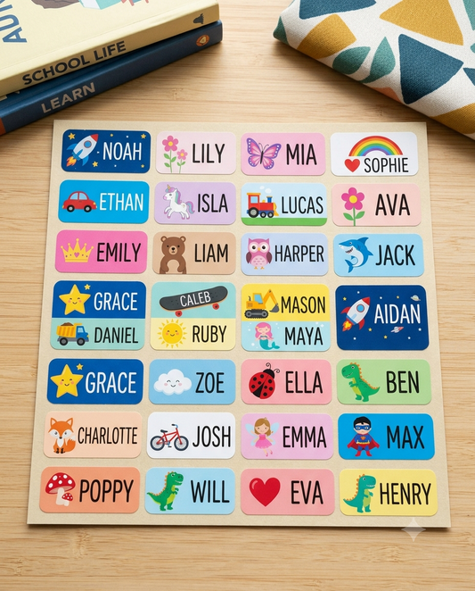 Iron-On Labels (Back to school) 36 Pack