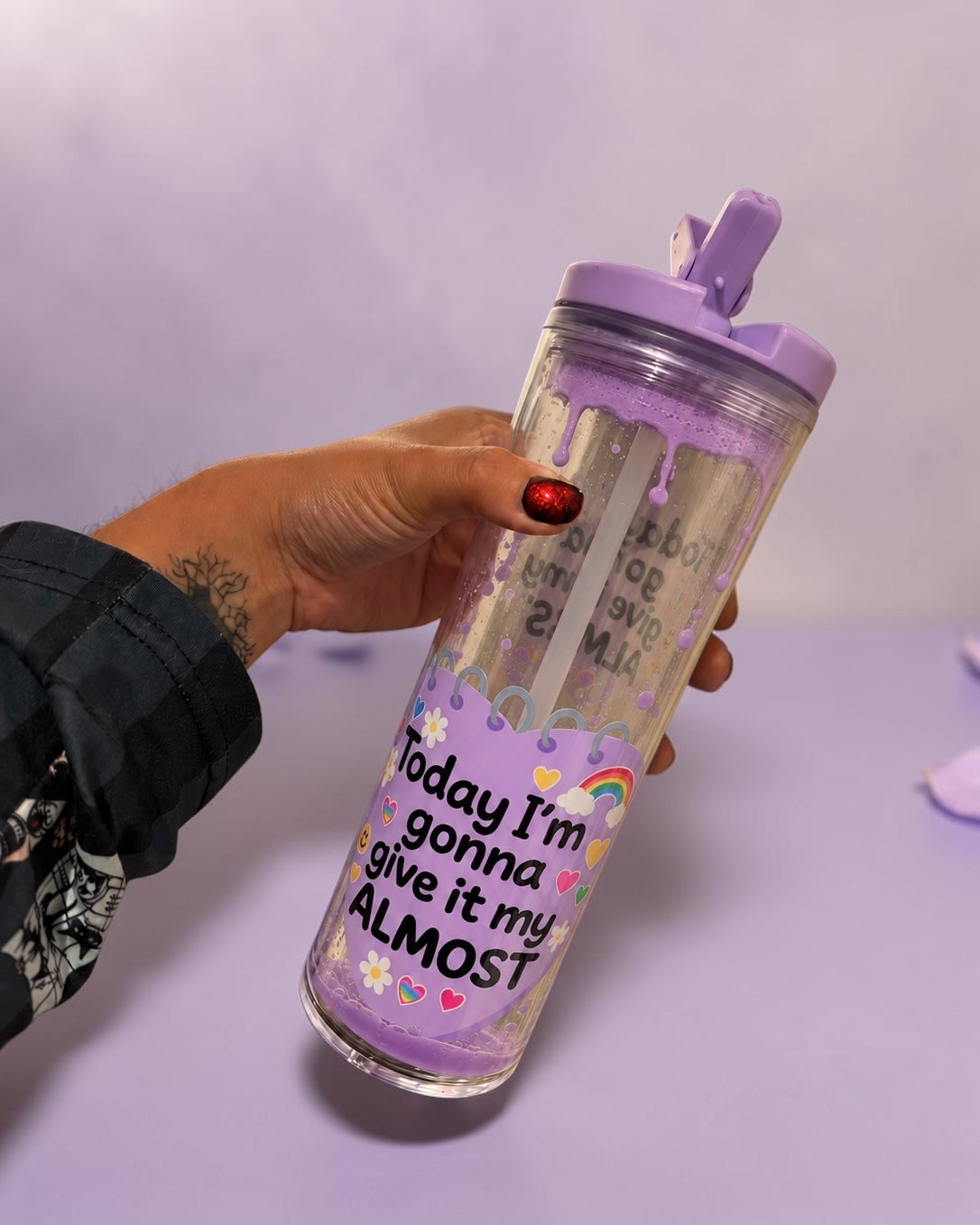 Today I’m Gonna Give It My Almost 20oz Snowglobe Tumbler