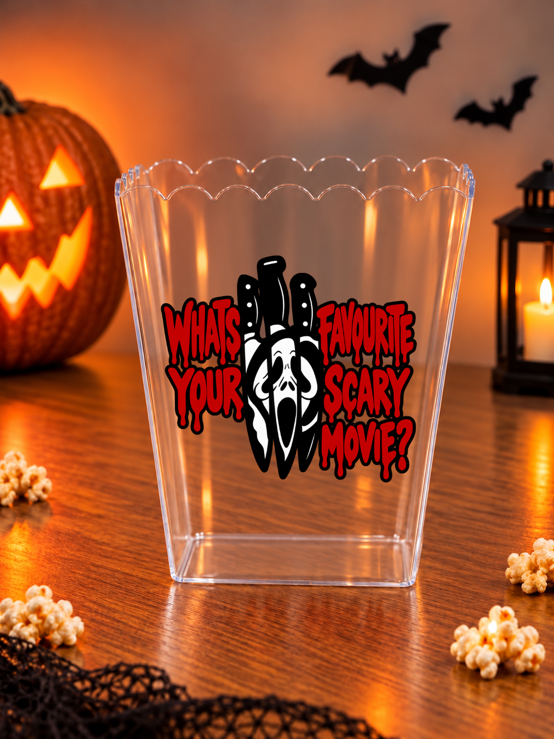Ghostman Horror Themed Popcorn Bucket