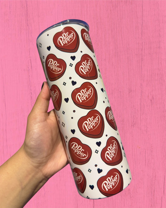 Dr Pepper Hearts 20oz Tumbler