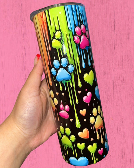 Rainbow Paws 20oz Tumbler