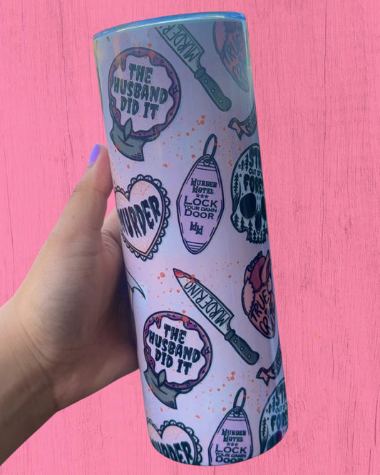 True Crime Murder Pink 20oz Tumbler