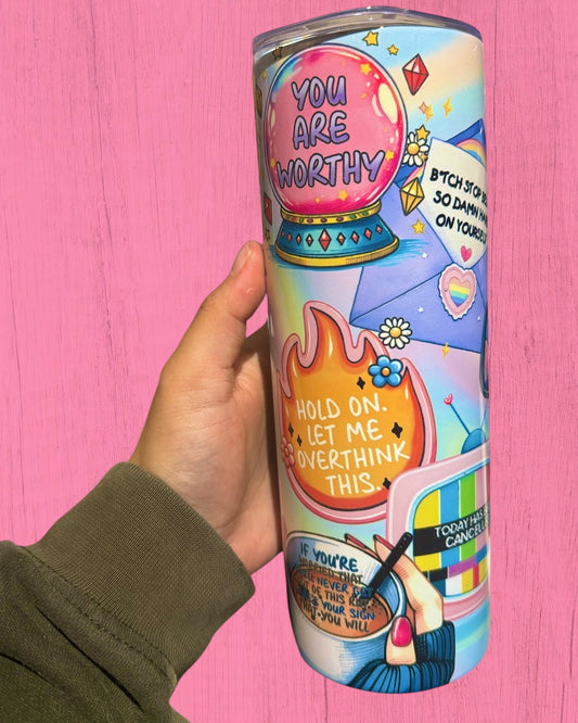 Vibrant Mental Health Quotes 20oz Tumbler