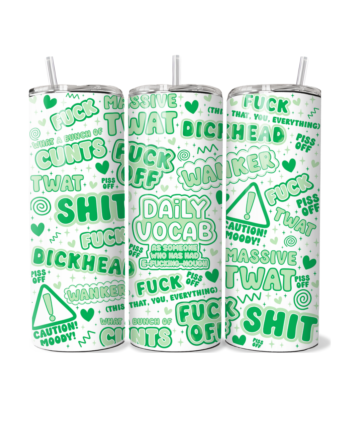 Daily Vocab Green 20oz Tumbler