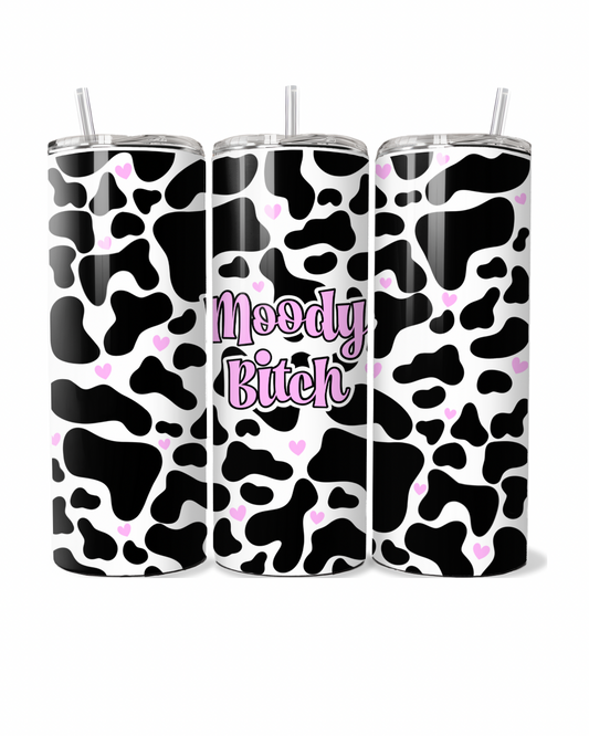 Moody Bitch Light Pink 20oz Tumbler