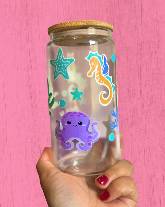 Sea Friends 16oz Libbey Glass