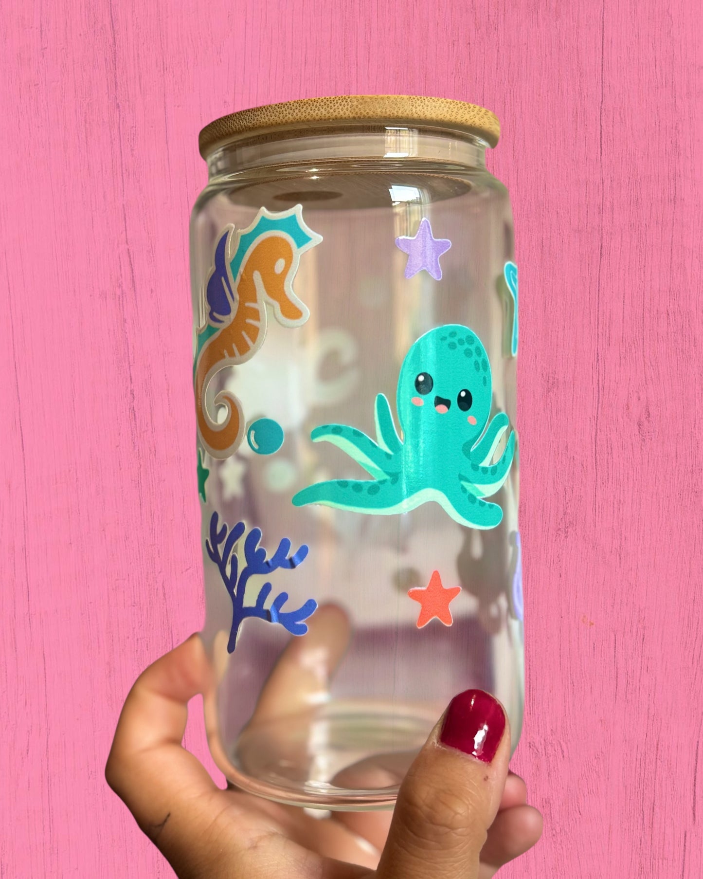 Sea Friends 16oz Libbey Glass