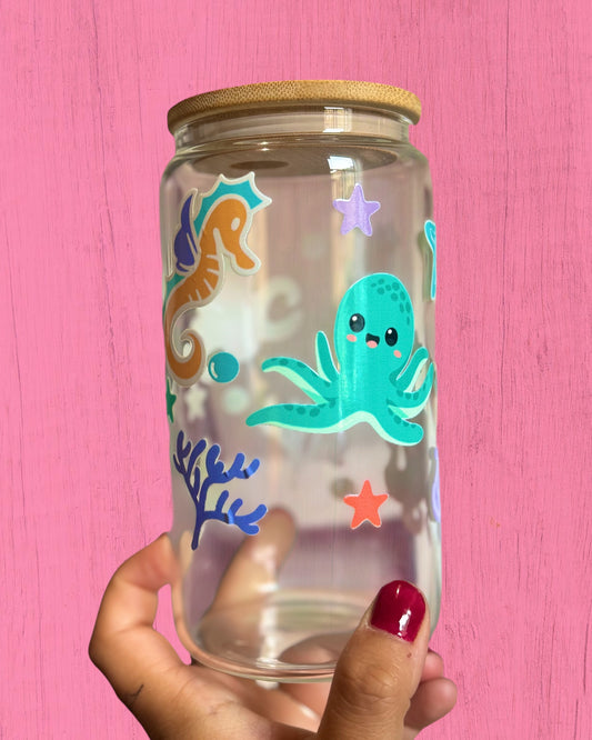 Sea Friends 16oz Libbey Glass