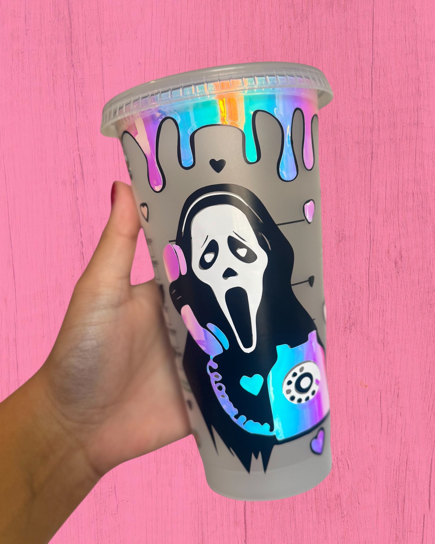 Holographic Ghost 24oz Cold Cup