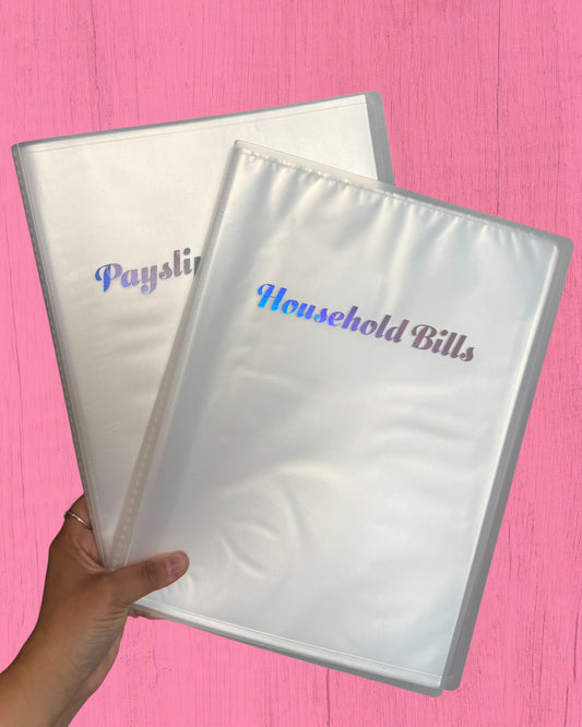 A4 Display Book, Personalised with Vinyl
