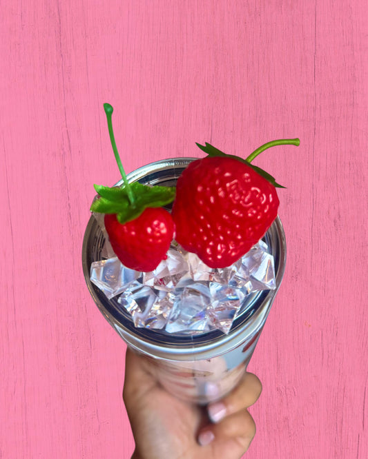 Strawberry & Ice Topper for 20oz/15oz Tumbler