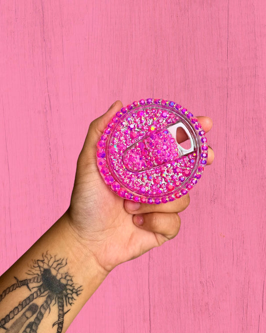 Hot Pink Rhinestone Lid for 20oz/15oz Tumbler