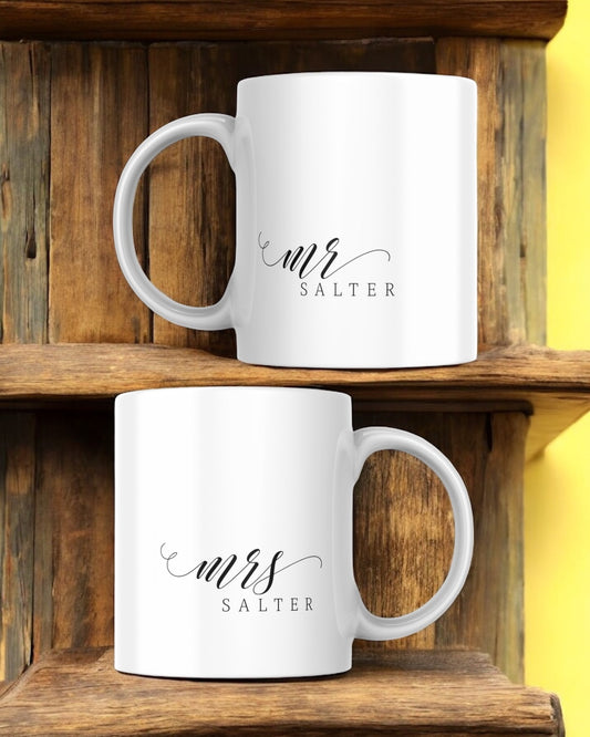 Mr & Mrs 11oz Mug Set