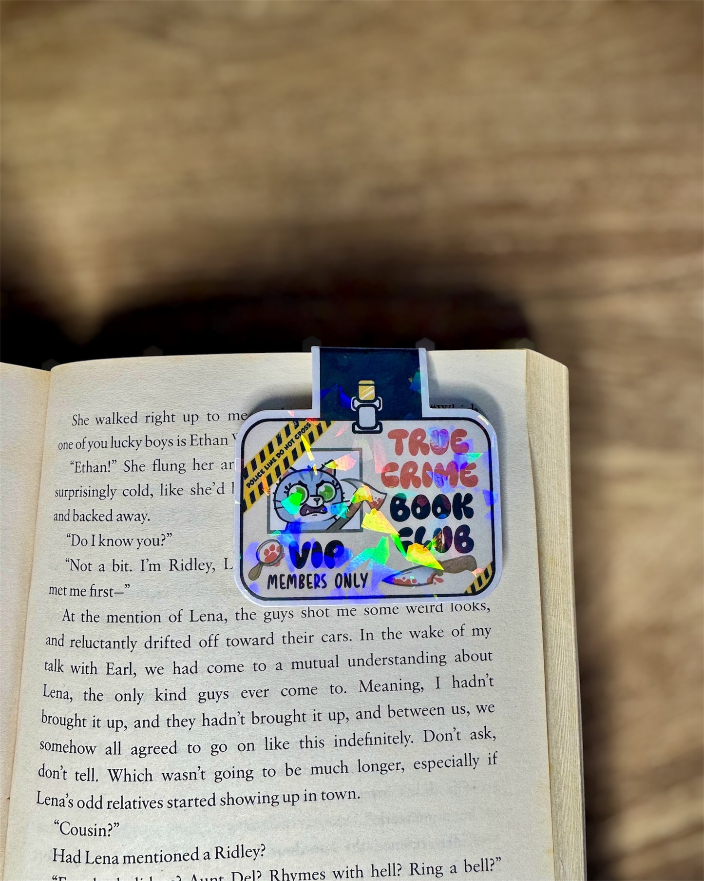 True Crime Book Club VIP Card Magnetic Bookmark
