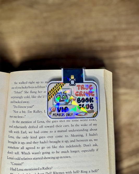 True Crime Book Club VIP Card Magnetic Bookmark