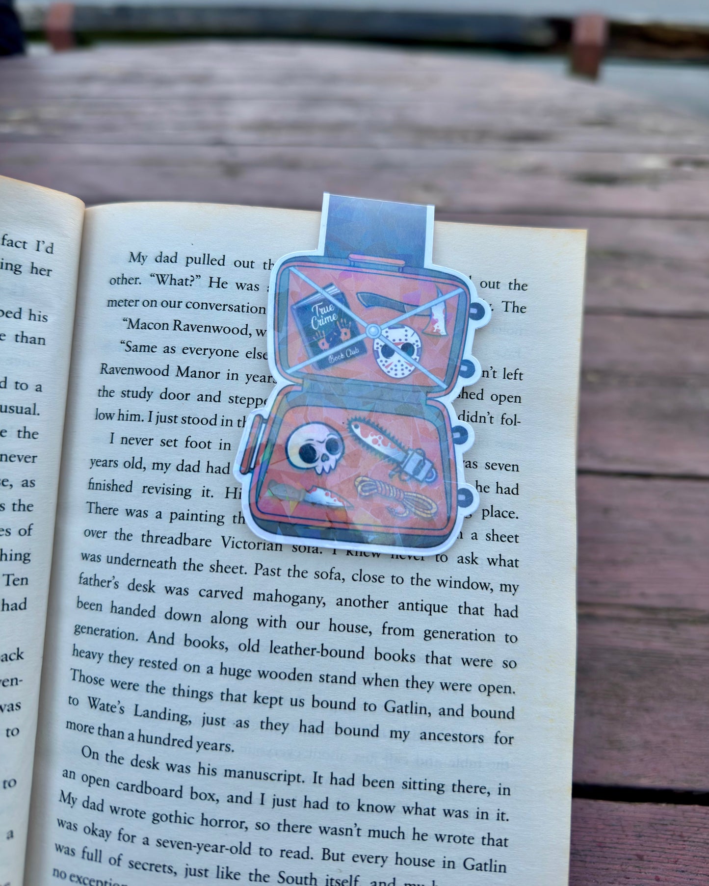 True Crime Suitcase Magnetic Bookmark