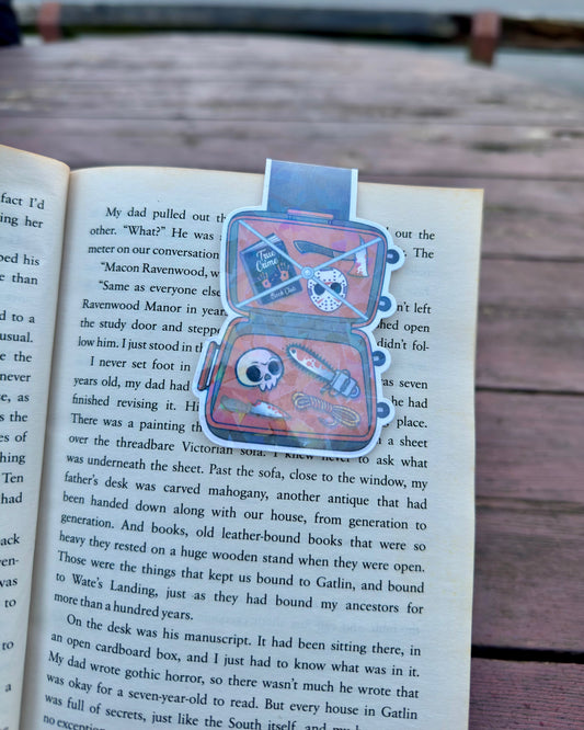 True Crime Suitcase Magnetic Bookmark