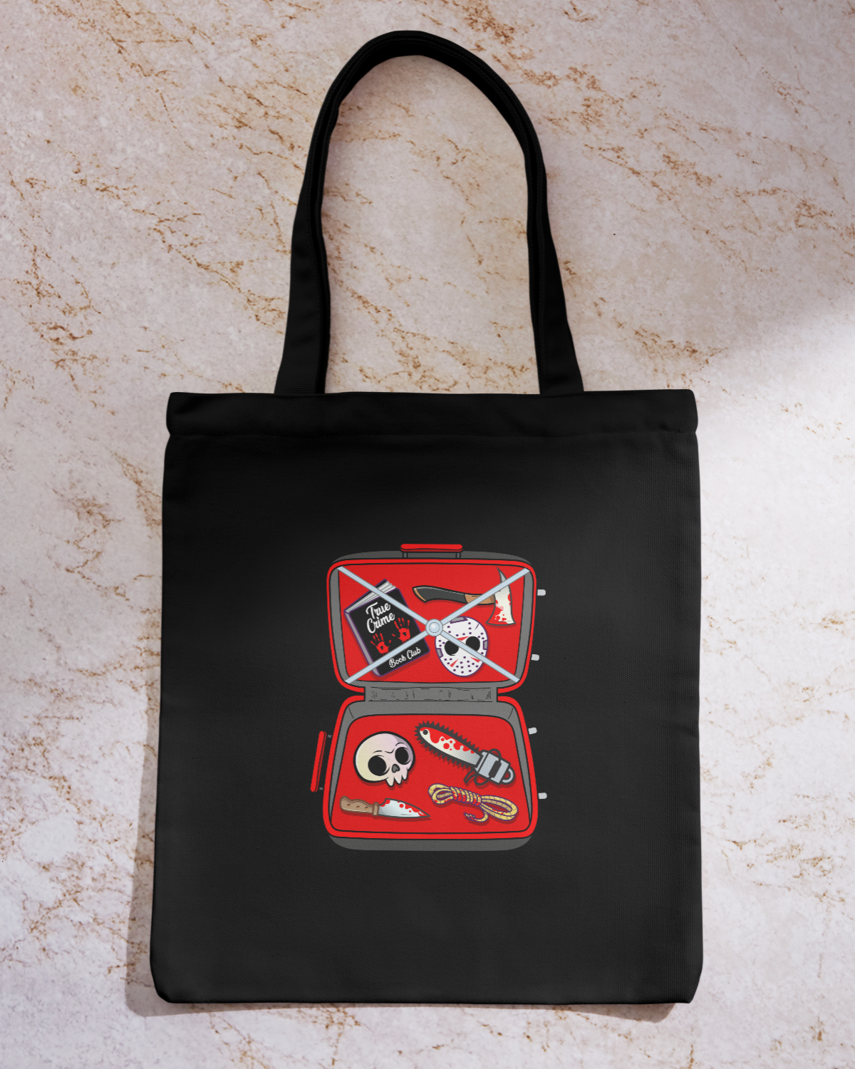 True Crime Suitcase Tote Bag