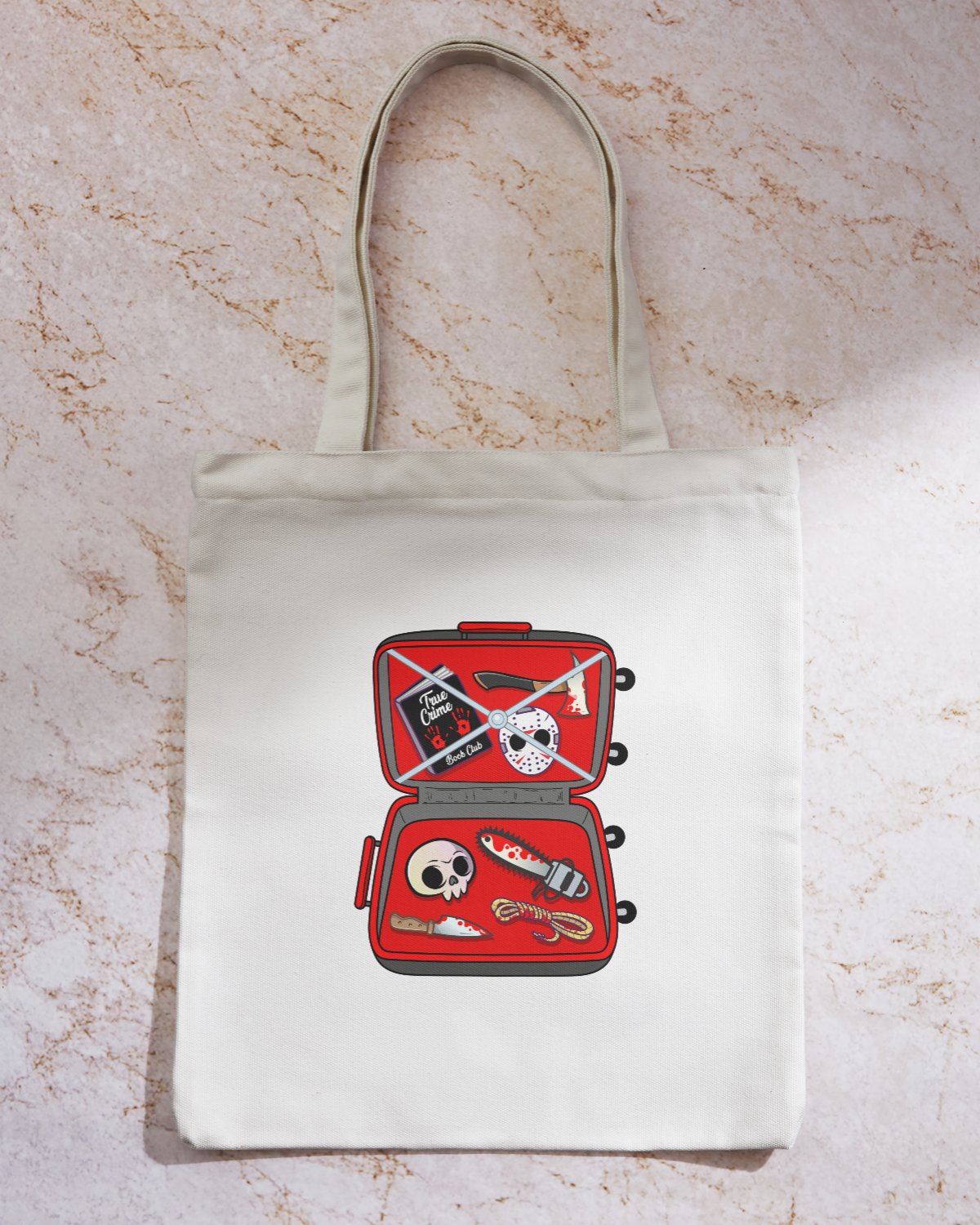 True Crime Suitcase Tote Bag