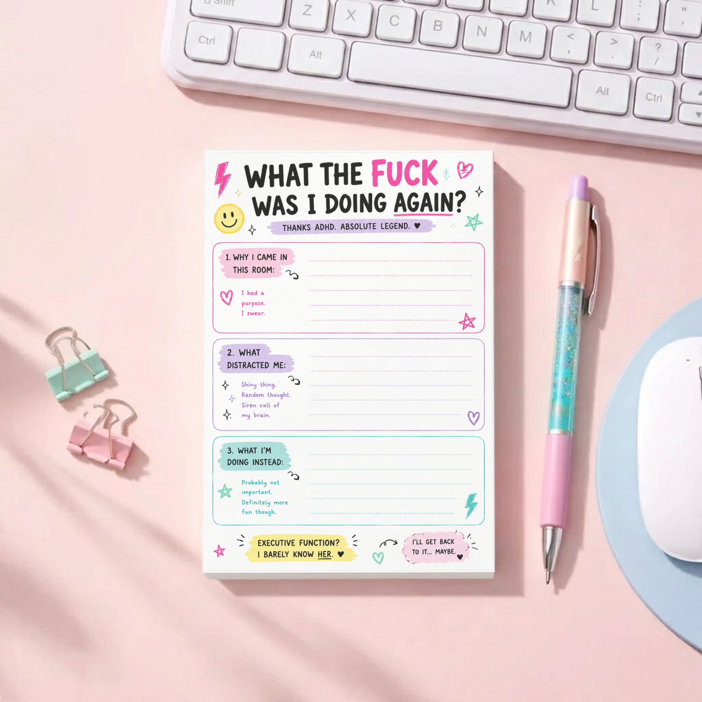What The F Was I Doing Again? A5 Notepad